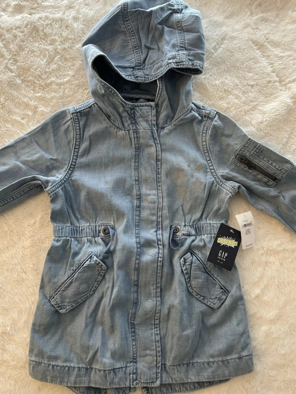 SALE! NEW Gap Kids Denim Jacket Defendo (Water Repellent)  Size 4T  Toddler NWT